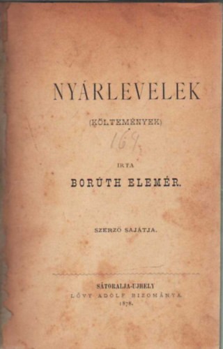 Borúth Elemér (Steiger Alajos)